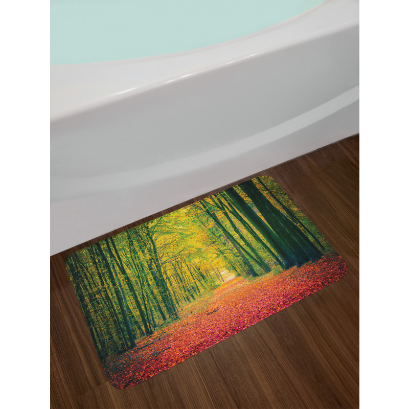 Warm Autumn Dramatic Road Bath Mat