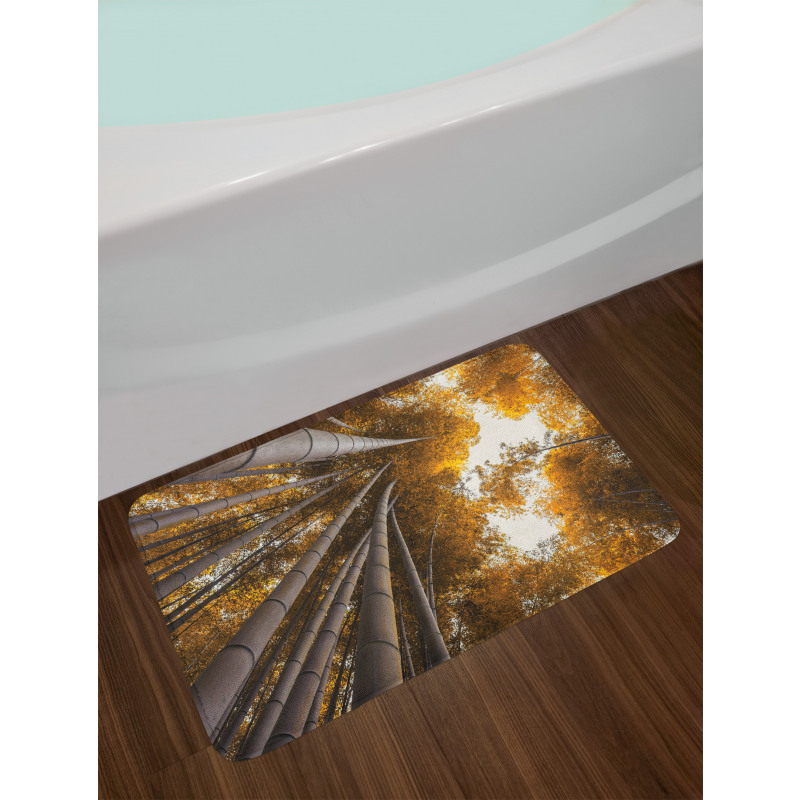 Fall Landscape Bamboo Bath Mat