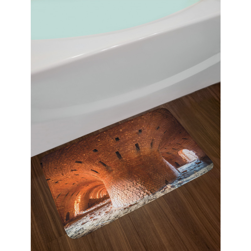 Old Brick Factory Wall Bath Mat