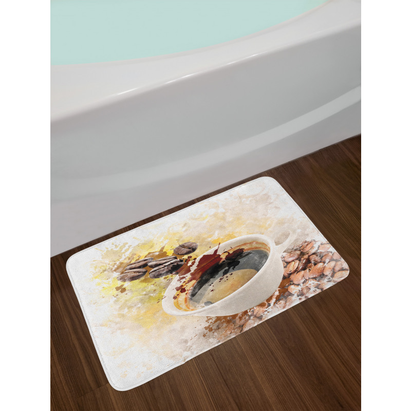 Paint Blots Stains Beans Bath Mat