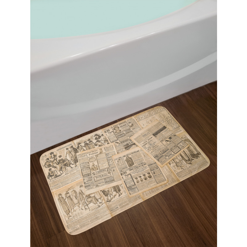 Fashion Magazine Woman Bath Mat