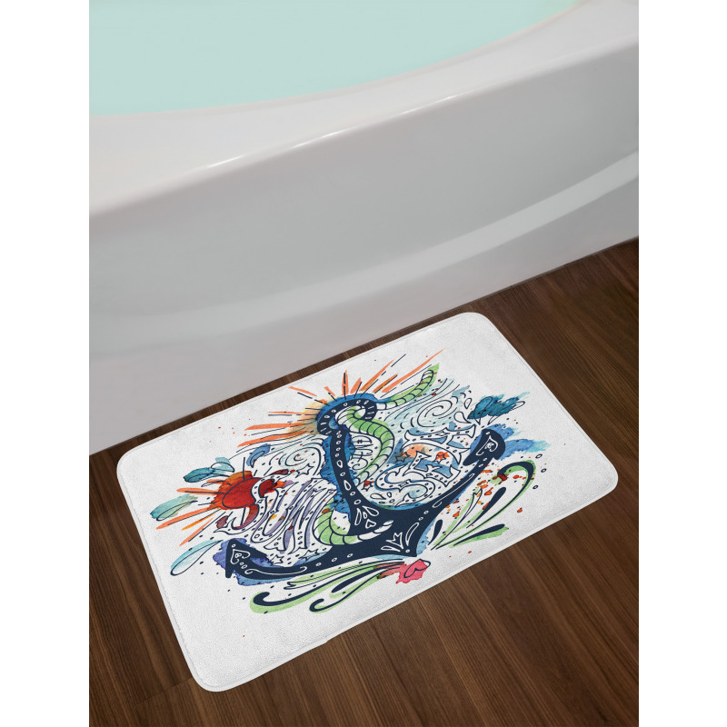 Ship Anchor with Sun Bath Mat