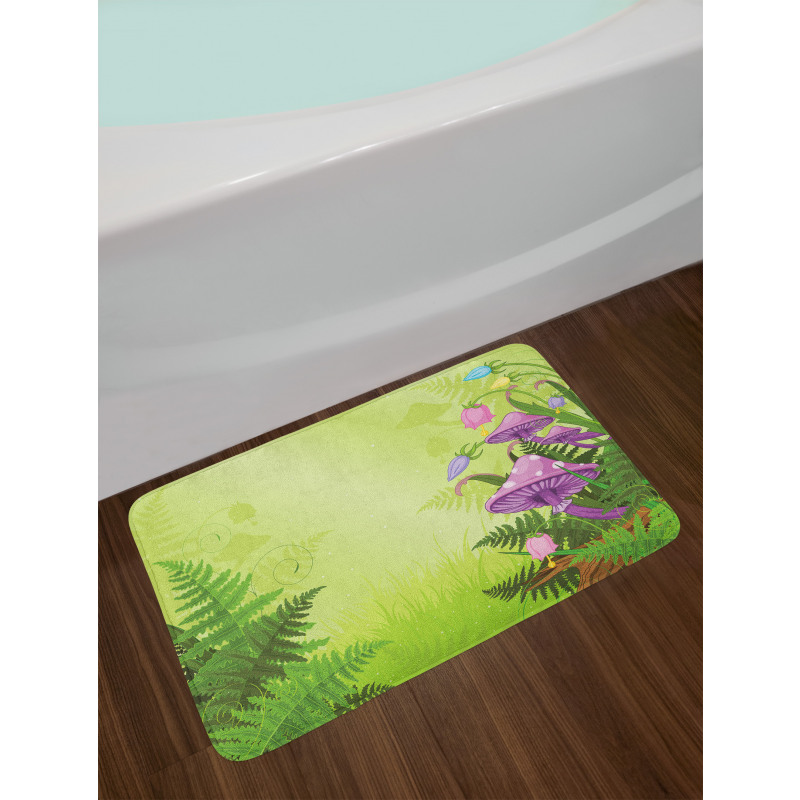 Mushroom Flower Magic Bath Mat