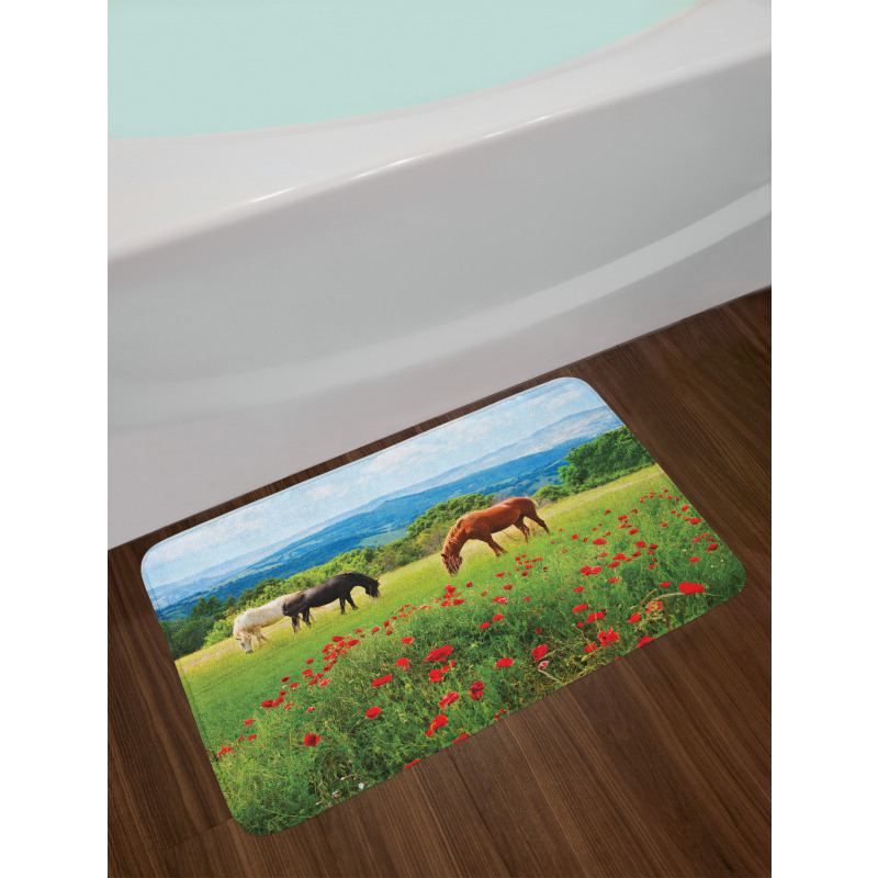 Landscape Rural Scene Bath Mat