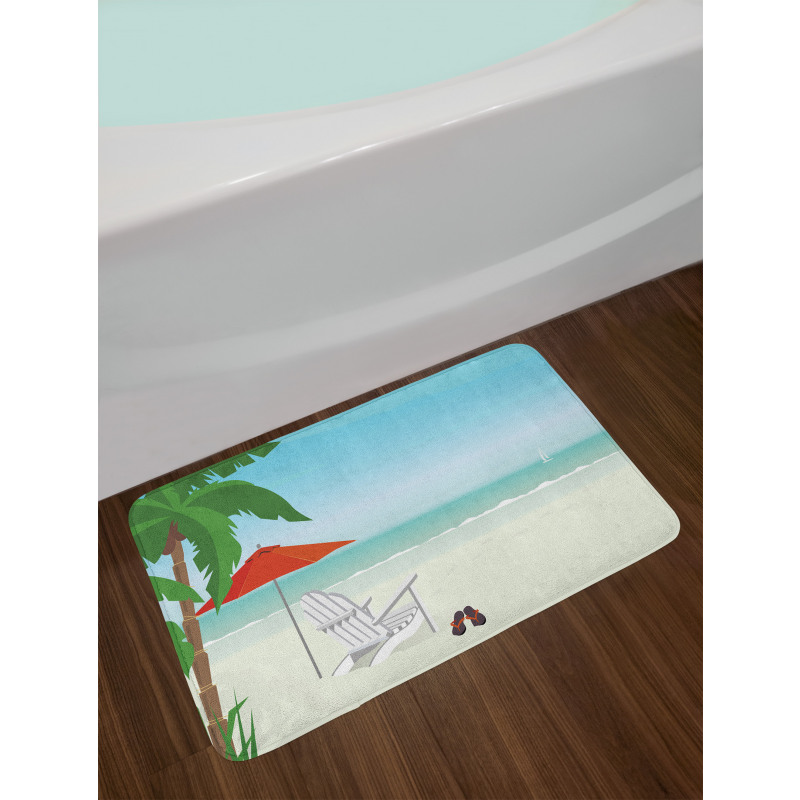 Graphic Beach Chill Bath Mat