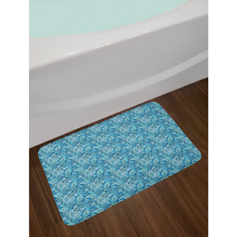 Flower Like Elements Bath Mat