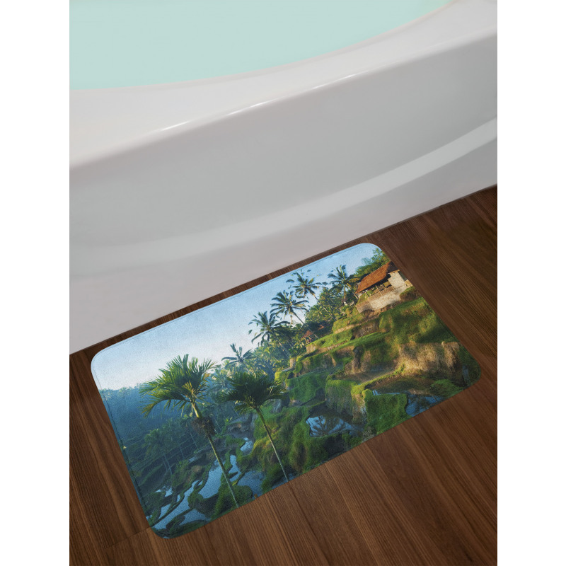 Palm Trees Morning Bath Mat