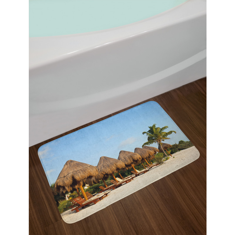 Playa Del Carmen Beach Image Bath Mat