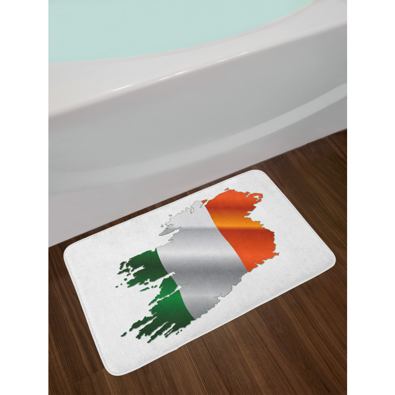 Irish Pride Flag Colors Bath Mat