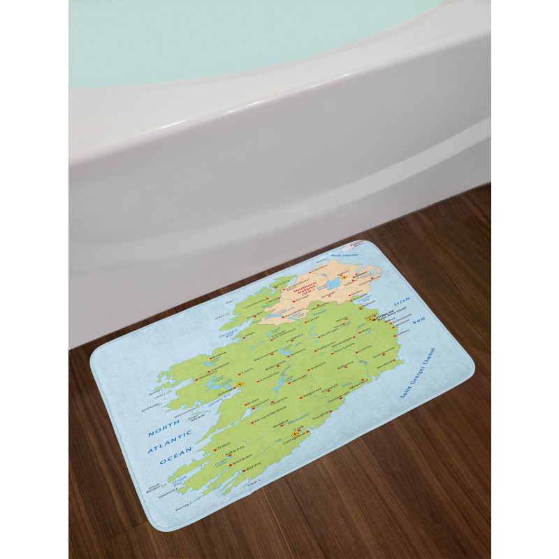 Irish Region European Bath Mat