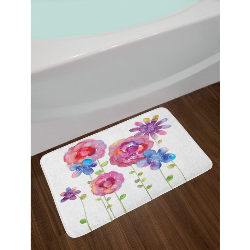 Bohemian Pink Blossom Bath Mat