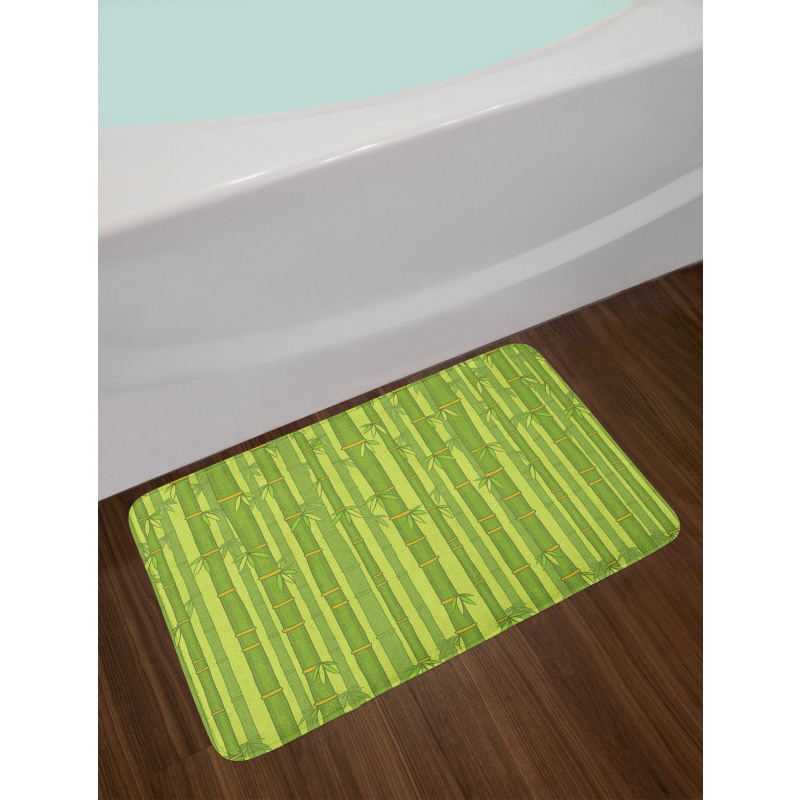 Bamboo Forest Tubes Art Bath Mat