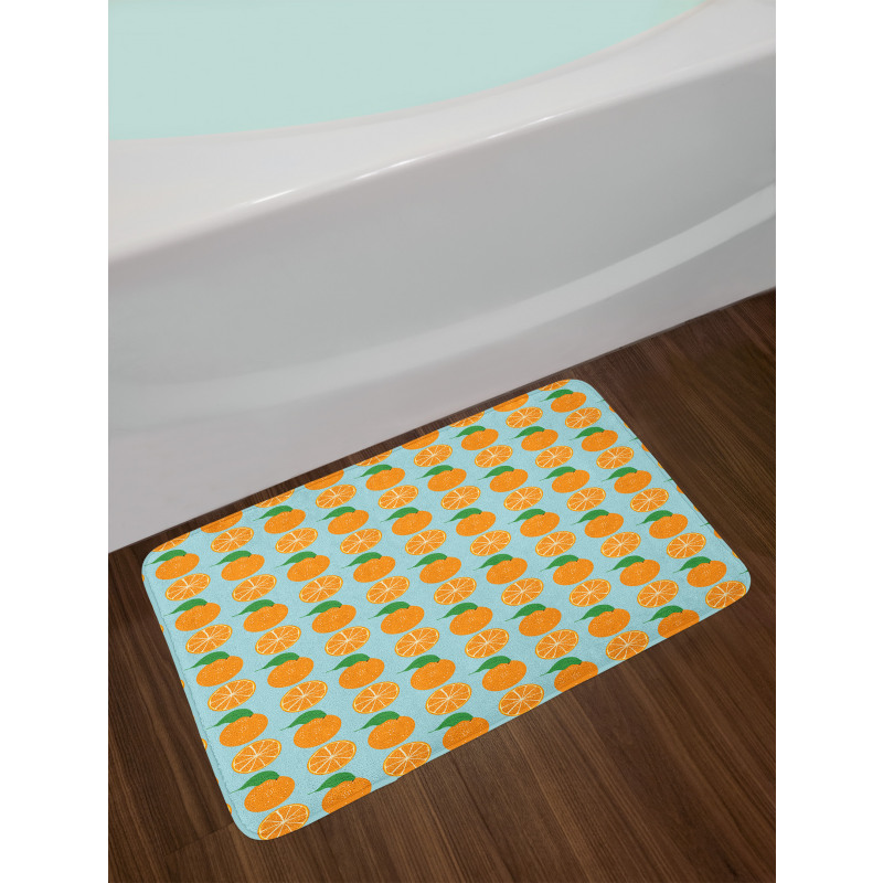 Vitamin C Half Cut Fruits Bath Mat