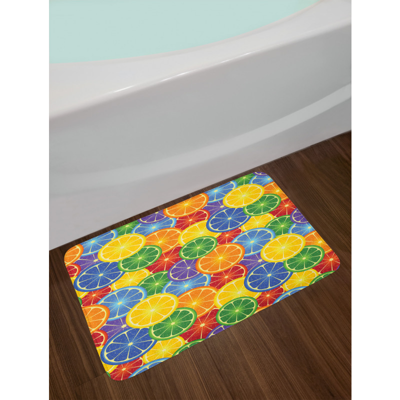 Tropic Orange Fruit Bath Mat