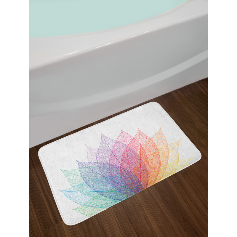 Delicate Leaves Art Bath Mat