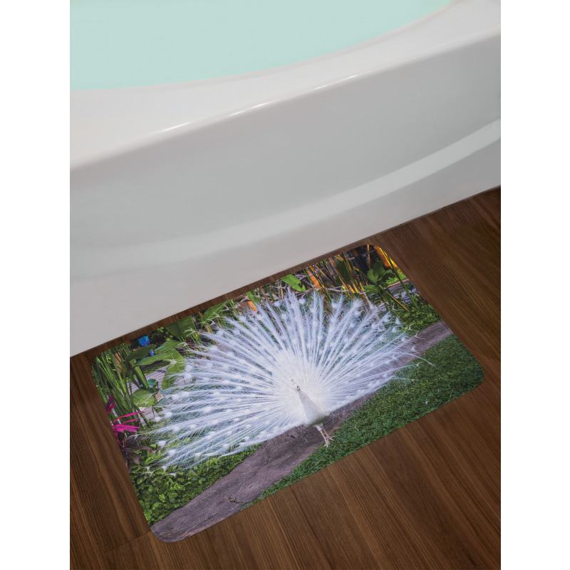 Tropical Garden Feather Bath Mat