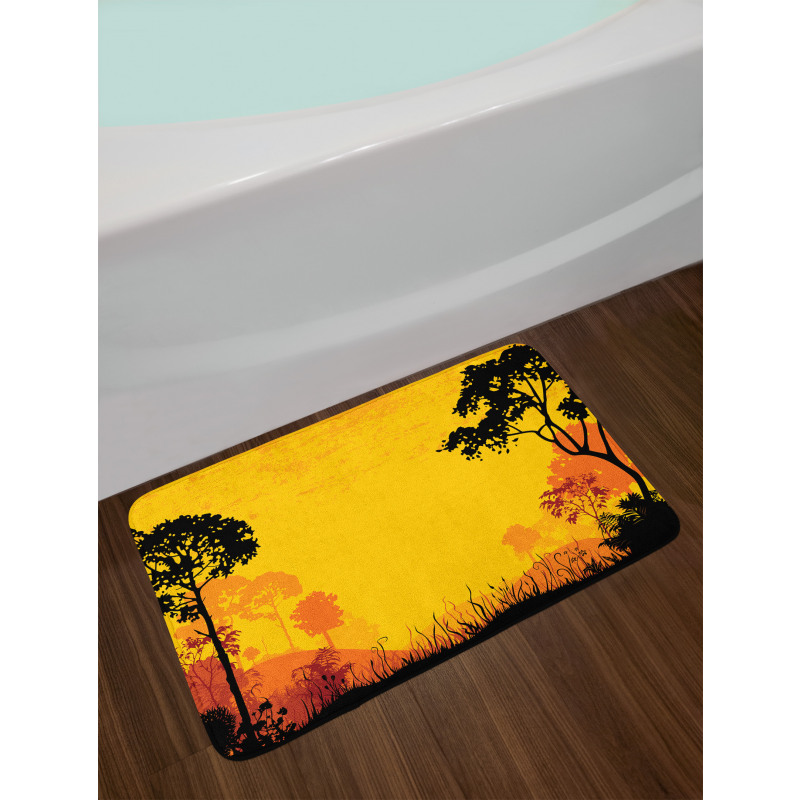 Woodland at Sunset Bath Mat