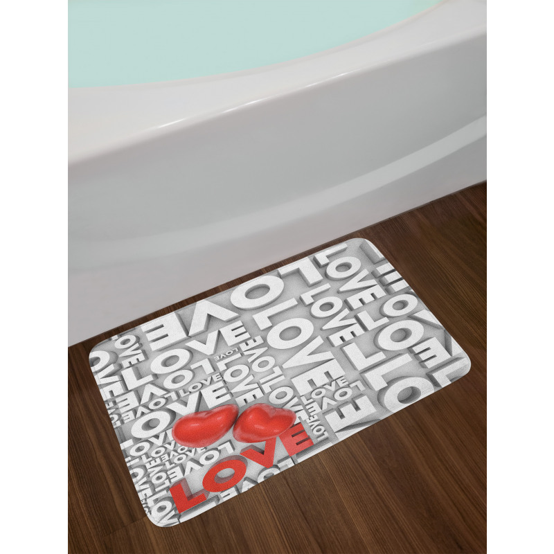 Valentines Romance Art Bath Mat