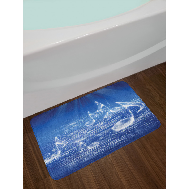 Music Nautical Melody Bath Mat