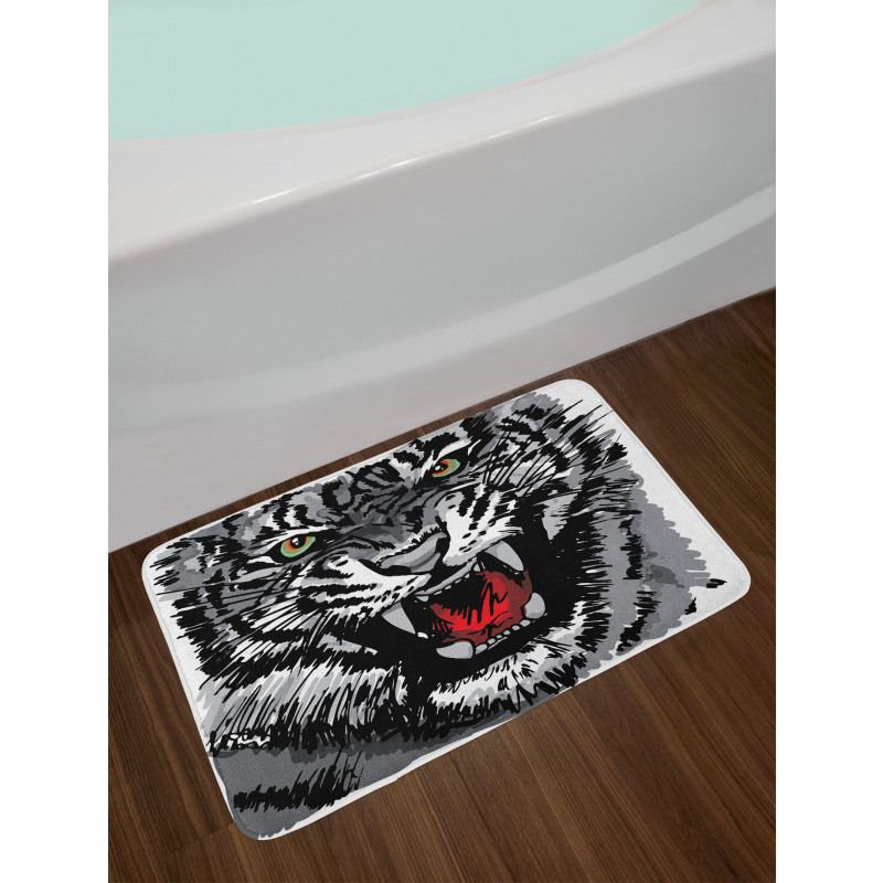 Tiger Roars Bath Mat