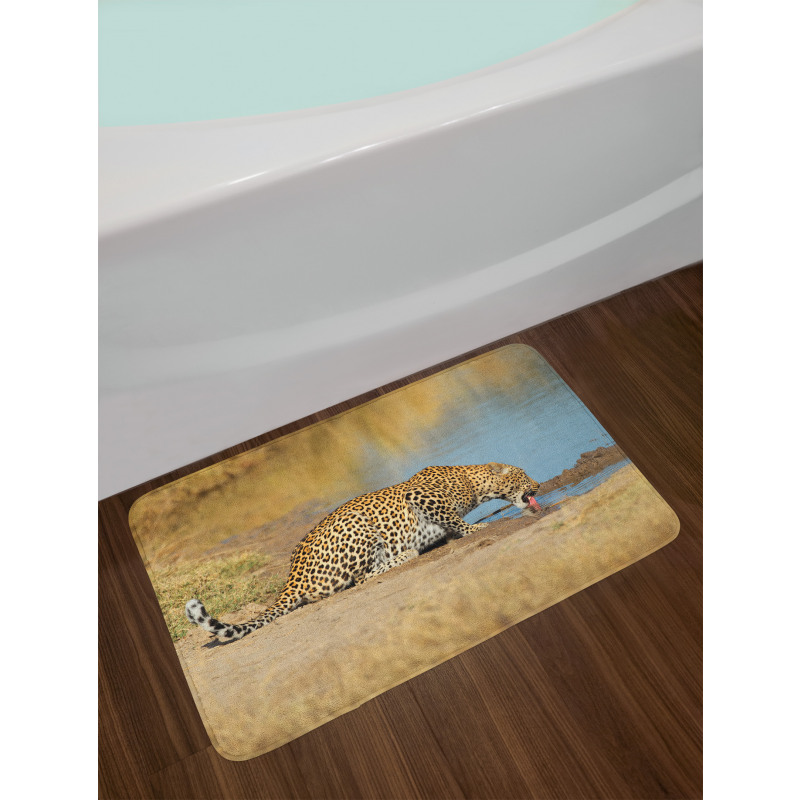 Leopard in Safari Bath Mat
