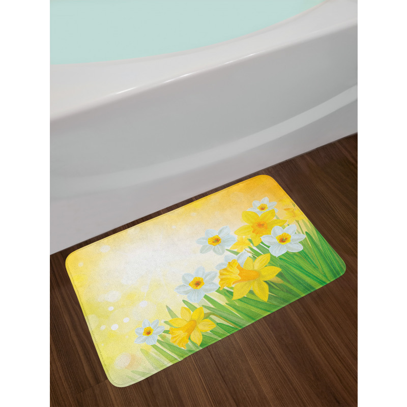 Flower Garden in Summer Bath Mat