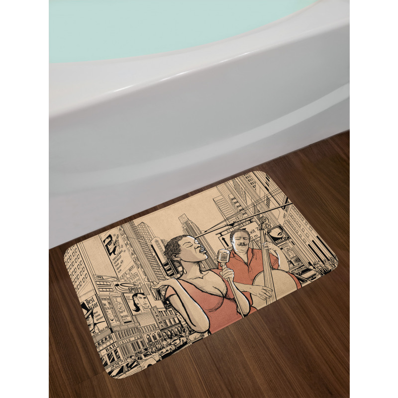 Jazz Singer Guitarist Bath Mat