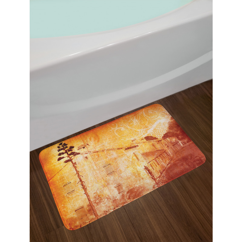 Retro French Street Bath Mat