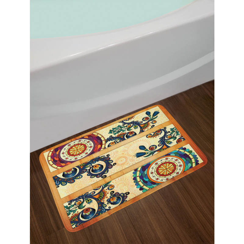 Eastern Batik Style Bath Mat