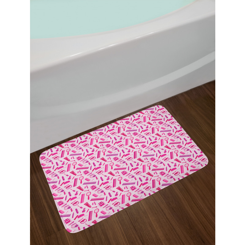 Makeup Elements and Comb Bath Mat