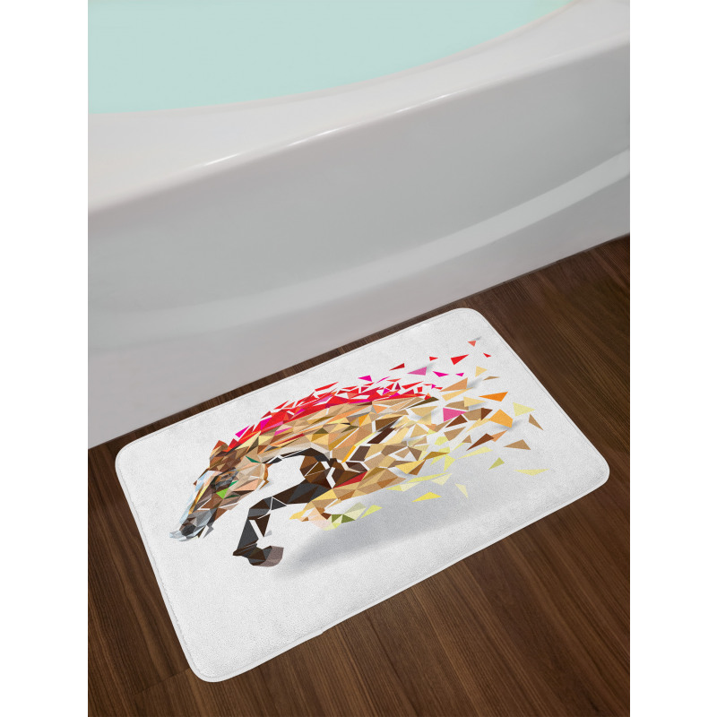 Abstract Art Wild Horse Bath Mat
