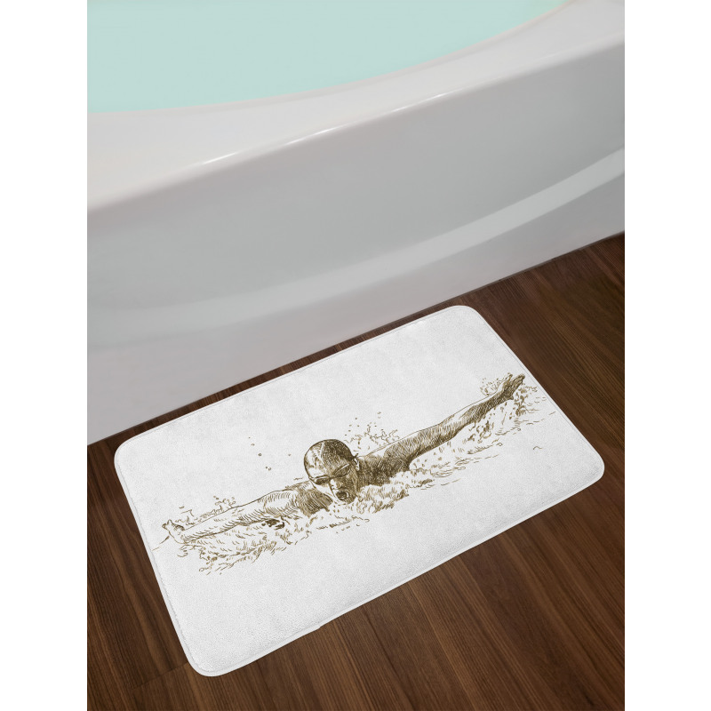 Olympics Swimming Bath Mat