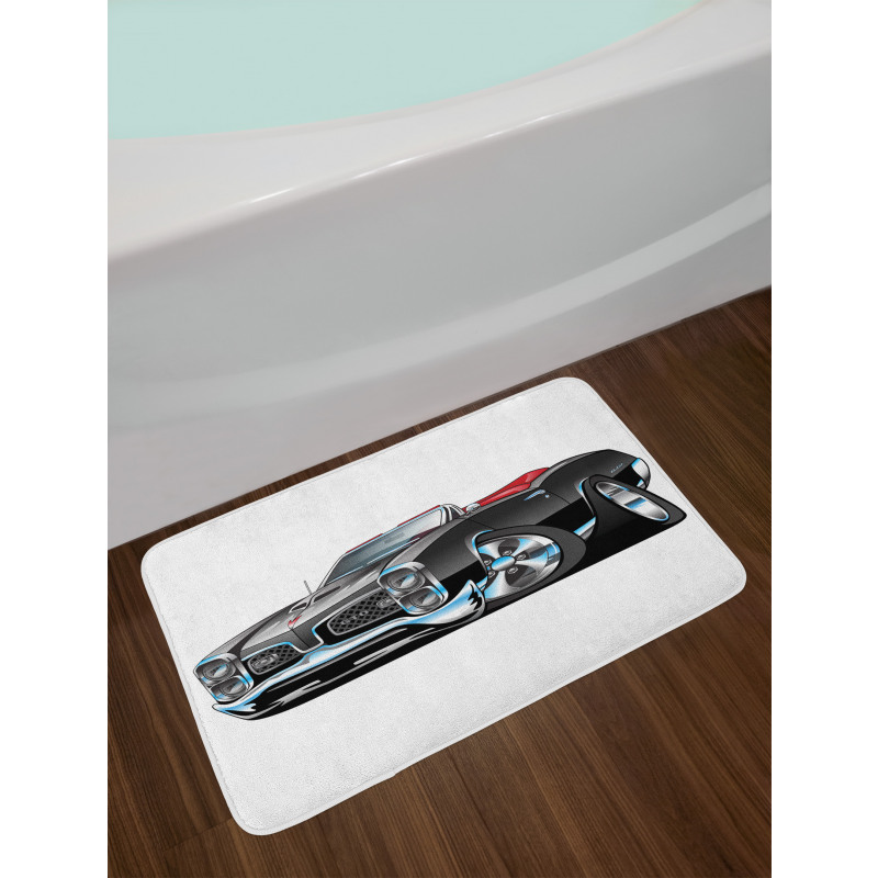 Nostalgic Sports Car Bath Mat