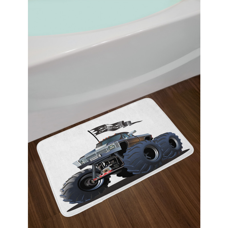 Monster Truck Pirate Bath Mat