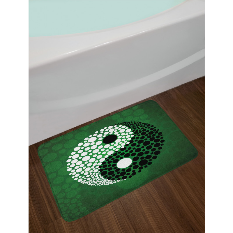 Ying Yang Green Harmony Bath Mat