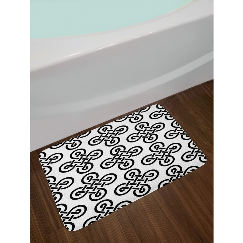 Old-Fashion Knot Motifs Bath Mat