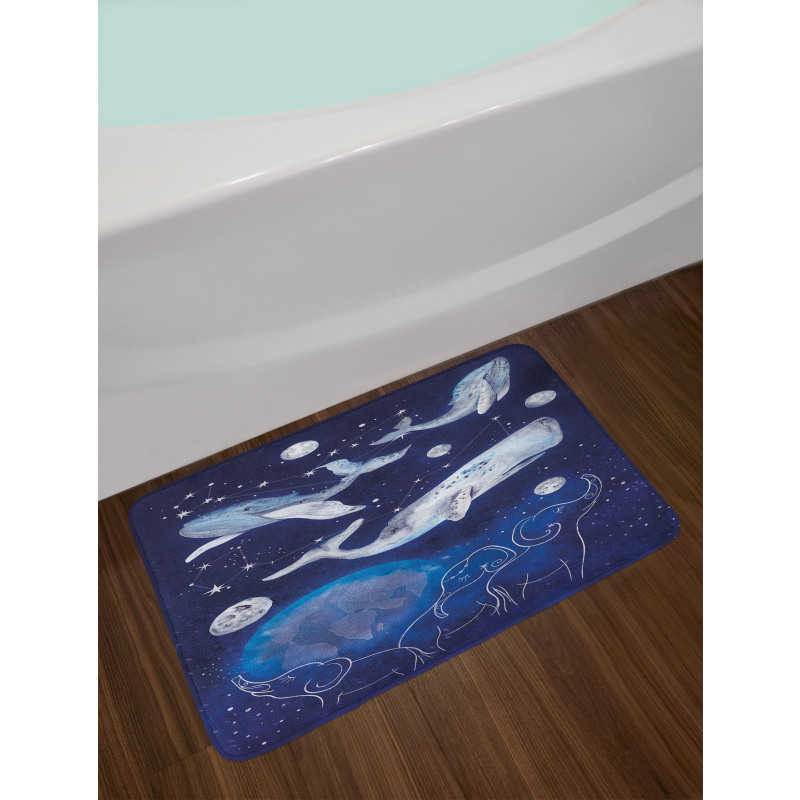 Space Universe Planet Bath Mat