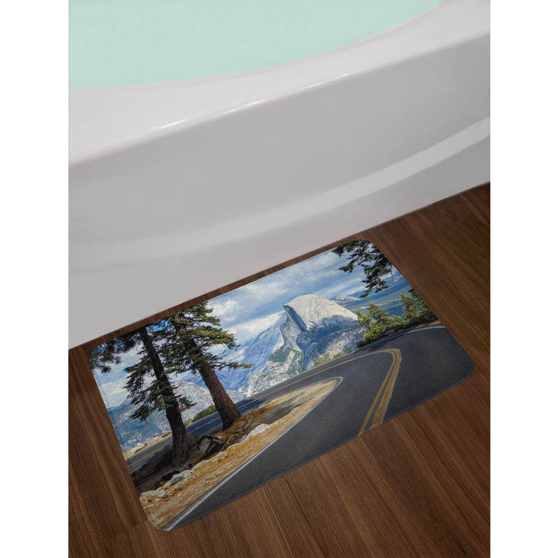 Mountain Road Landscape Bath Mat