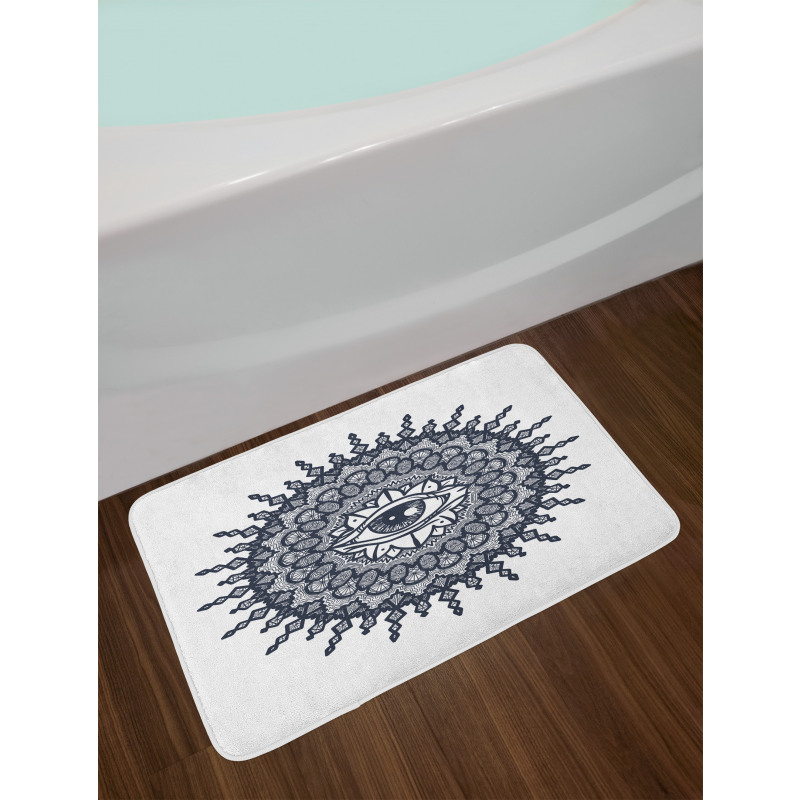 Traditional Mandala Art Bath Mat