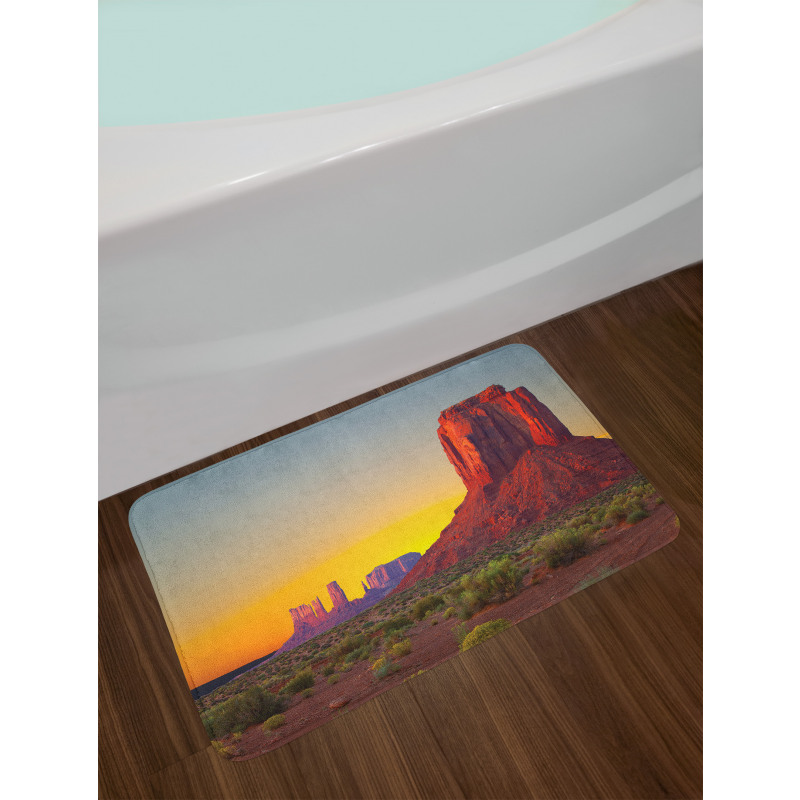 Sunset at Valley Nature Bath Mat