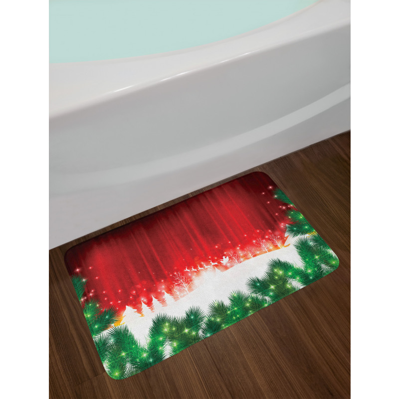 Xmas Theme Bath Mat