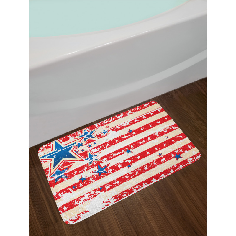 Star and Stripes Bath Mat