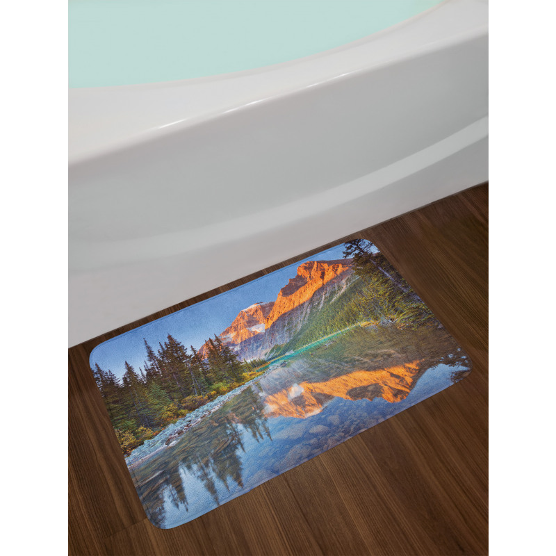 Canadian Mountains Bath Mat