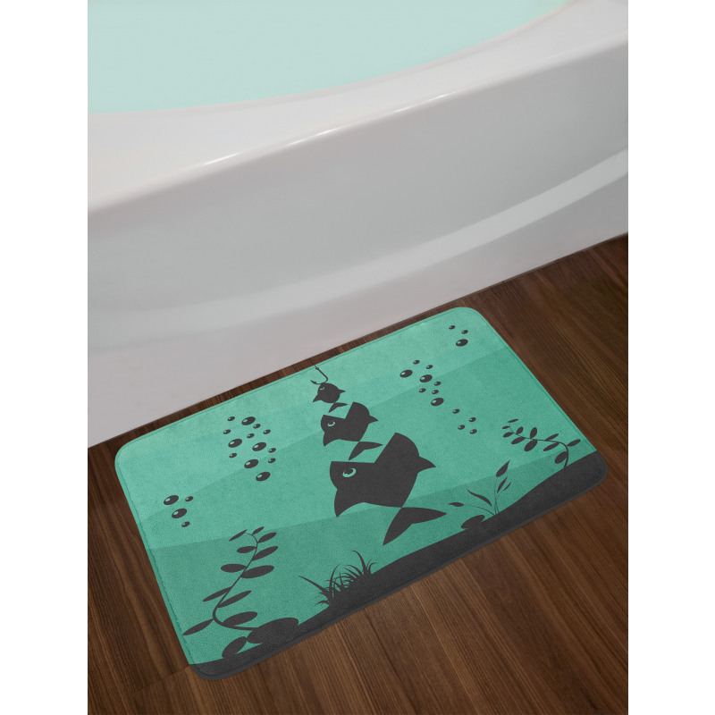 Underwater Life Themed Bath Mat