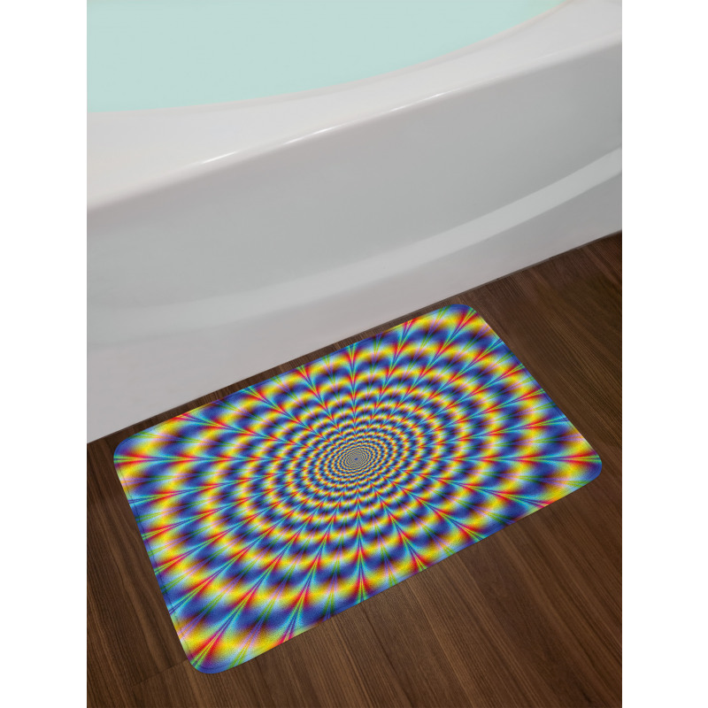 Psychedelic Hippie Art Bath Mat