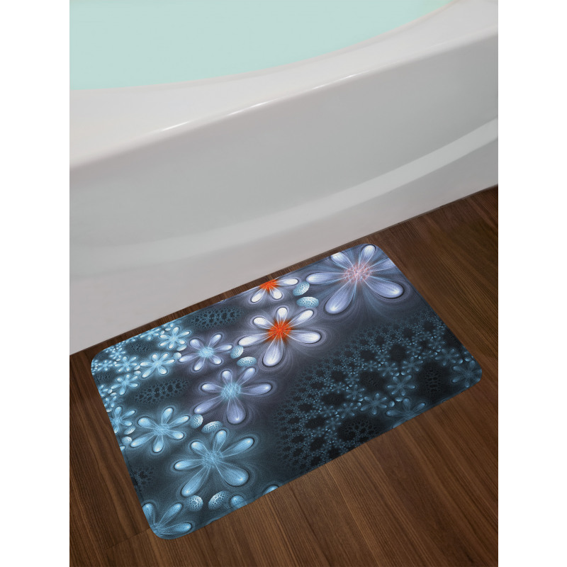 Vibrant Floral Pattern Bath Mat