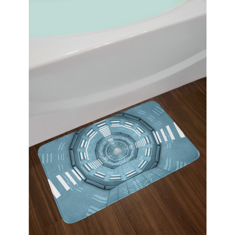 Cosmos Ufo Lands Bath Mat