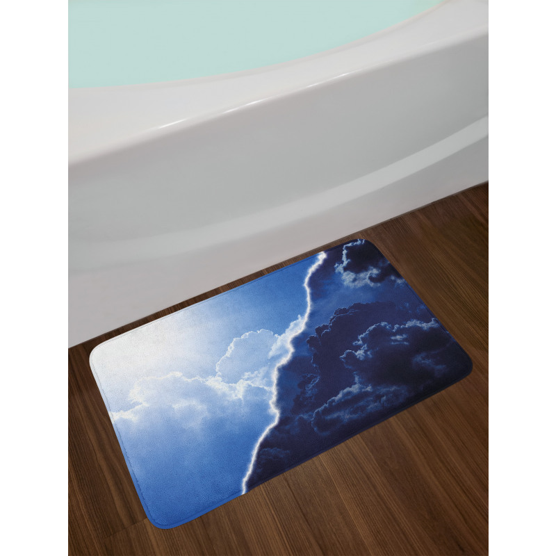 Contrasting Sky View Bath Mat