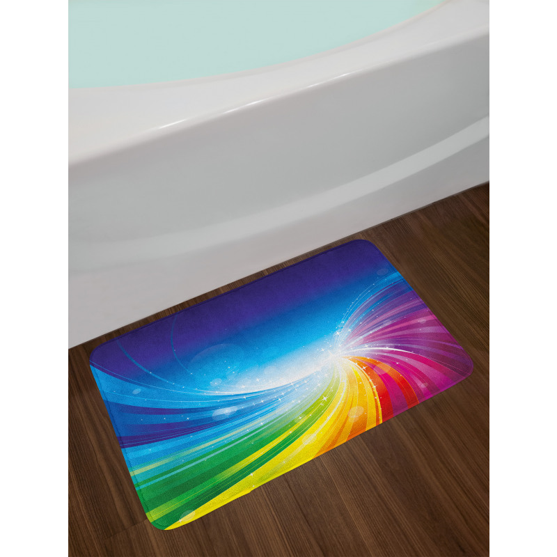 Wavy Funky Pop Art Bath Mat