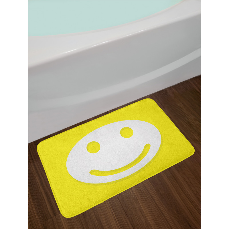 Positive Smiley Face Bath Mat